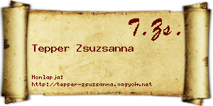 Tepper Zsuzsanna névjegykártya